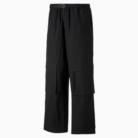 남성 푸마 x 퍽스앤미니 카고 팬츠/PUMA x P.A.M. Baggy Cargo Pants, Puma Black, small-KOR