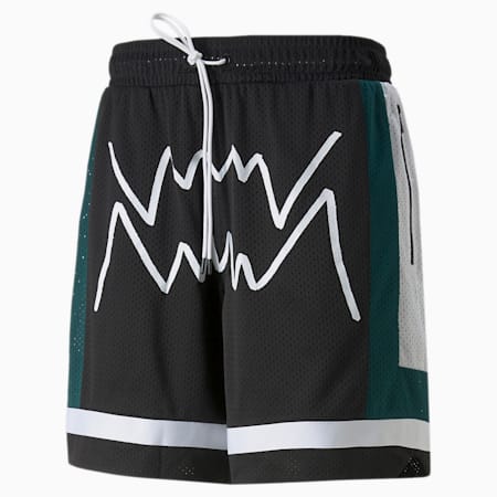 First Team Basketball Shorts Men, Puma Black, small-AUS