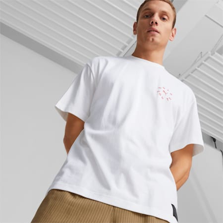 Camiseta PUMA x A.C. MILAN para hombre, Puma White, small