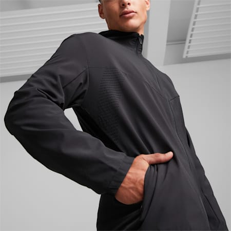 Męska tkana kurtka Porsche Design Tech Motorsport, Jet Black, small