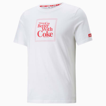 PUMA x COCA-COLA Graphic Tee Men, Puma White, small-PHL