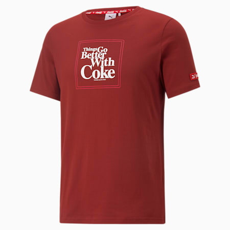 PUMA x COCA-COLA Graphic Tee Men, Intense Red, small-PHL