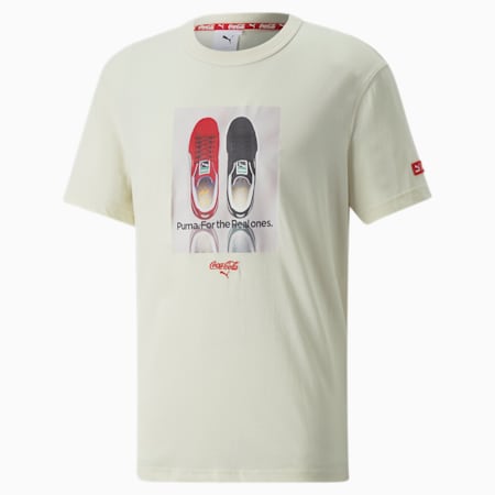 PUMA x COCA-COLA Relaxed Tee Men, Ivory Glow, small-PHL