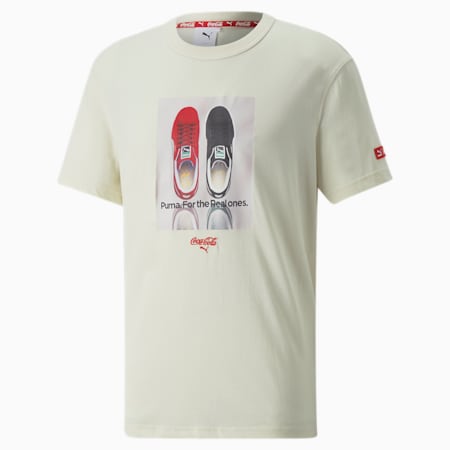 PUMA x COCA-COLA Relaxed Tee Men, Ivory Glow, small-SEA