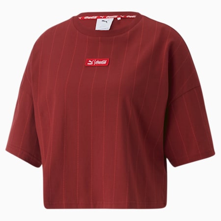 PUMA x COCA-COLA All-Over-Print Tee Women, Intense Red, small-PHL