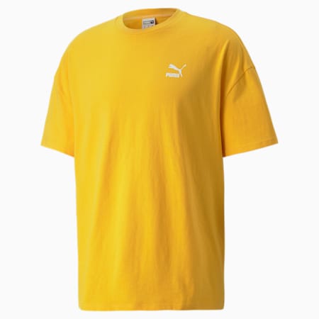 Camiseta clásica extragrande para hombre, Tangerine, small