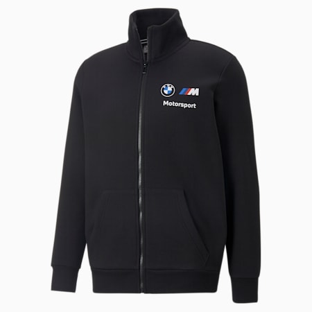 BMW M Motorsport Fleece Men's Jacket, Cotton Black, small-IND