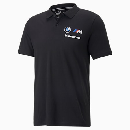 Kaus Polo Pria BMW M Motorsport Essentials, Puma Black, small-IDN