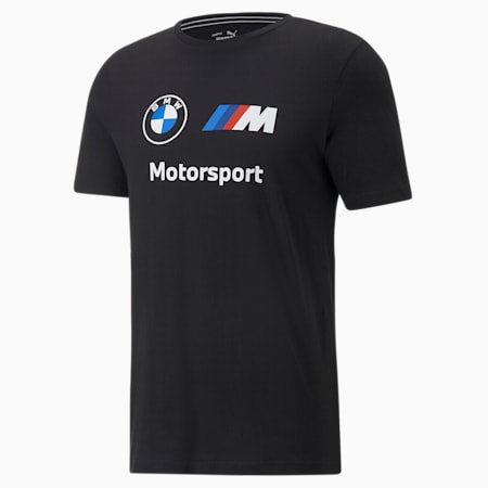 BMW M Motorsport Essentials Logo Tee Men, Puma Black, small-DFA