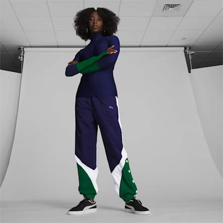 Shot Caller Basketball Quarter-Zip Women, Patriot Blue, small