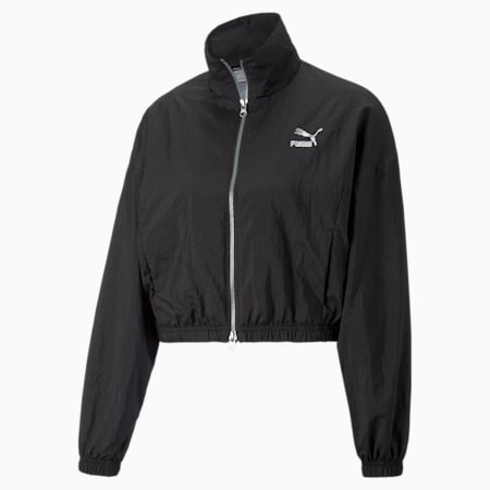 Star Quality Woven Track Jacket Women, Puma Black, small-DFA