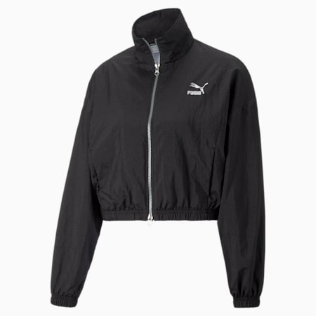 Star Quality Woven Track Jacket Women, Puma Black, small-IND