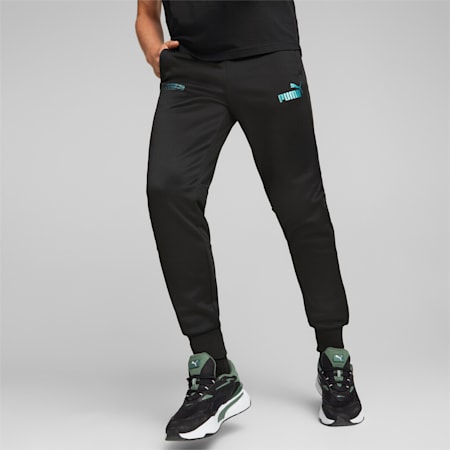 PUMA Homme Pantalon Jogging Survêtement Sweat Sport Tricot Chaud Fuselé  Gris