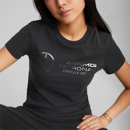 T-shirt Mercedes-AMG Petronas Motorsport Essentials da donna, Puma Black, small