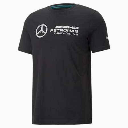 Mercedes-AMG Petronas Motorsport F1 Essentials Logo Tee Men, Puma Black, small-SEA