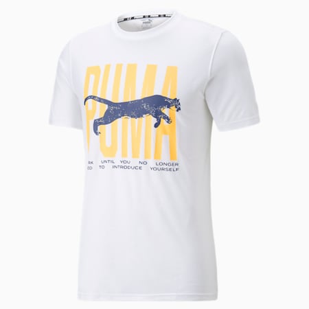 Camiseta de baloncesto de manga corta para hombre Box Out 2, Puma White, small