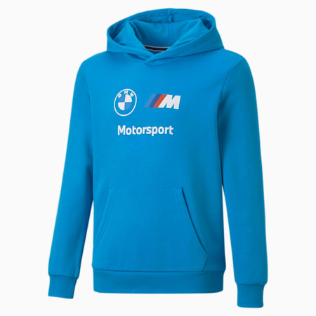 BMW M Motorsport Essentials Hoodie Youth, Ocean Dive, small-DFA