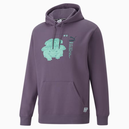 PUMA x POKÉMON hoodie voor heren, Purple Charcoal, small