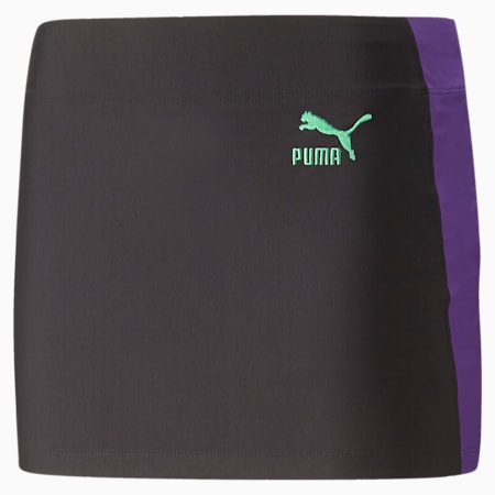 PUMA X DUA LIPA Women's Mini Skort, Puma Black, small-AUS