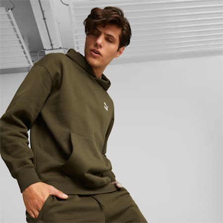 Classics Relaxed Hoodie Men, Deep Olive, small