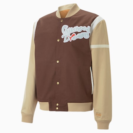 PUMA x CHILDHOOD DREAMS Basketball Jacket Men, Dusty Green, small-PHL