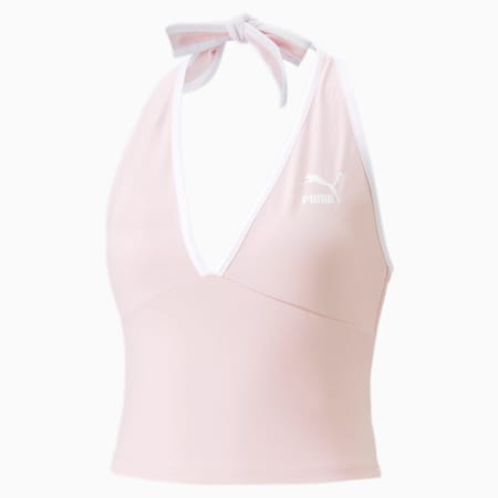 Classics Women's Halterneck Top, Chalk Pink, small-SEA