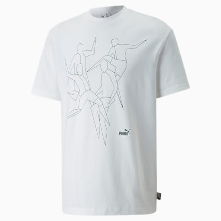 Players' Lounge Graphic Tee Men, Puma White, small-DFA