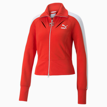 LUXE SPORT T7 Track Jacket Women, High Risk Red, small-SEA