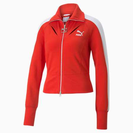 LUXE SPORT T7 Track Jacket Women, High Risk Red, small