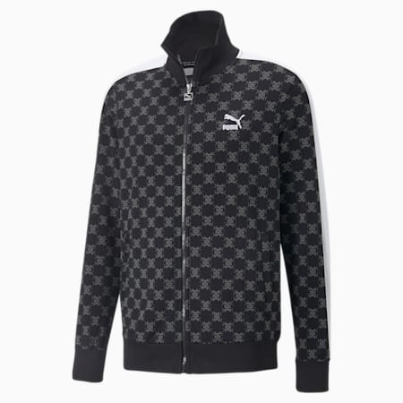 T7 Printed Track Jacket Men, Puma Black-AOP, small-DFA