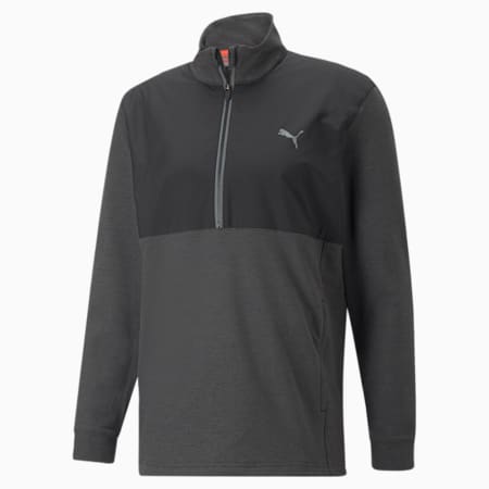 Blouson de golf à fermeture zippée 1/4 CLOUDSPUN WRMLBL Homme, Puma Black, small