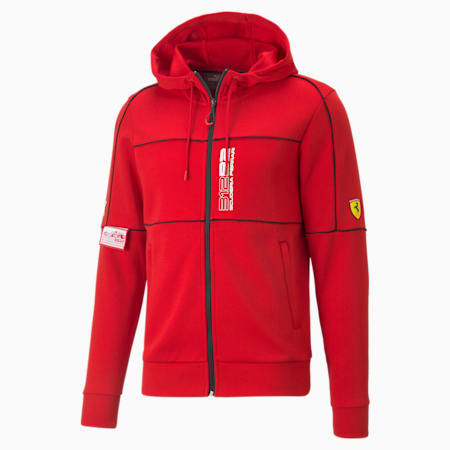 Scuderia Ferrari Race Long Sleeve Hoodie Men, PUMA Black