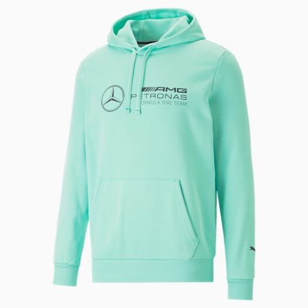 Felpa con cappuccio Mercedes-AMG Petronas Motorsport F1 Essentials da uomo, Mint, small