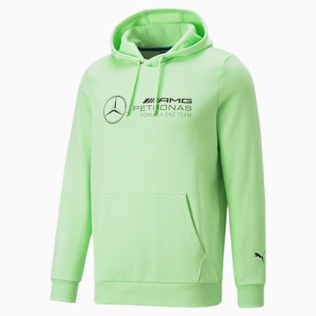 Mercedes AMG F1 Fleece Men's Regular Fit Hoodie, Paradise Green, small-IND