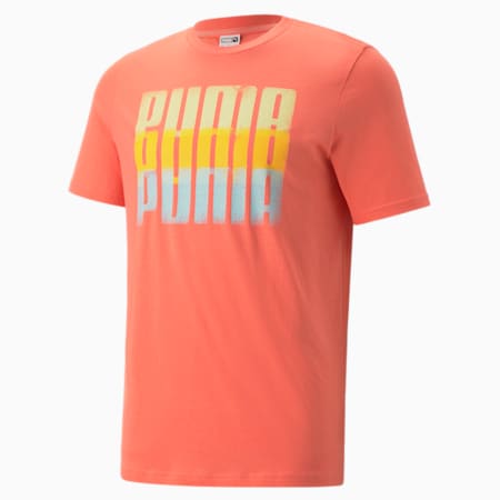 Summer Squeeze Graphic Tee Men, Salmon, small-SEA