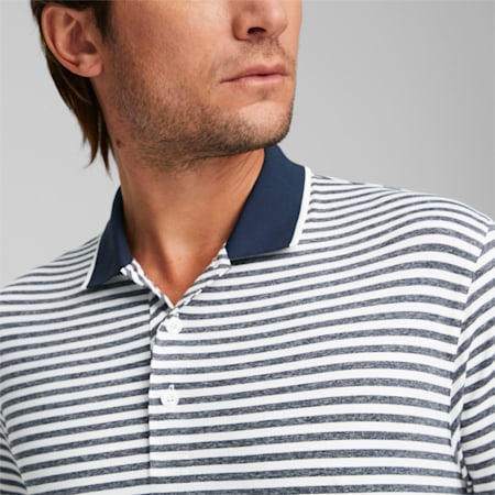 Mattr Feeder Golf Polo Shirt Men, Navy Blazer, small