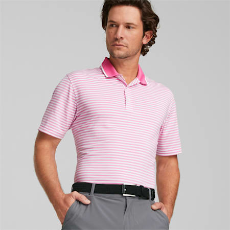 Mattr Feeder Golf Polo Shirt Men, Pink Mist, small