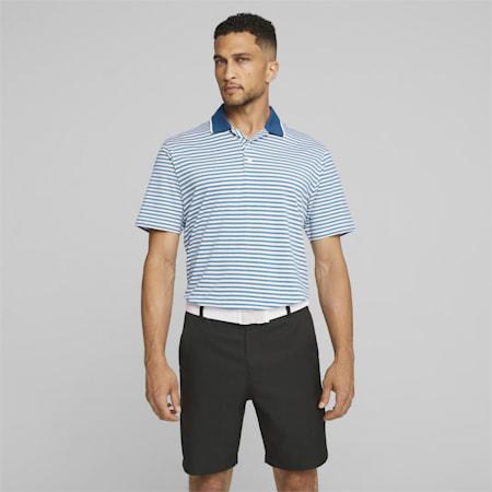 Mattr Feeder Golf Polo Shirt Men, Pacific Green, small-SEA