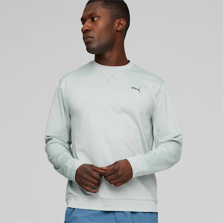 Cloudspun Heather Men's Crewneck Golf Sweatshirt, High Rise Heather, small-AUS