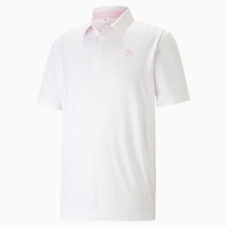 PUMA x ARNOLD PALMER Mattr Sixty Two Golf Polo Shirt Men, Pale Pink, small