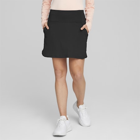 PWRMESH Golf Skirt Women, PUMA Black, small-SEA