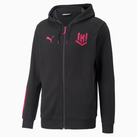 KRÜ Hooded Esports Sweat Jacket Men, Puma Black, small