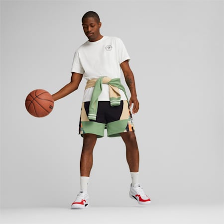 PUMA x BLACK FIVES Basketball Kurzarm-Shirt Herren, Puma White, small
