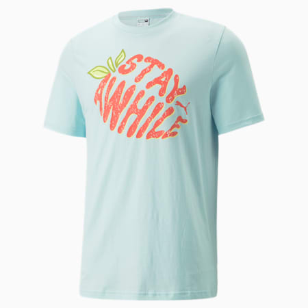 Summer Squeeze Graphic Tee Men, Light Aqua, small-SEA