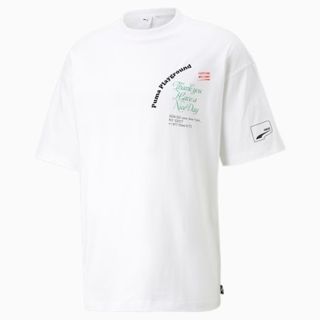 T-shirt grafica UPTOWN, PUMA White, small