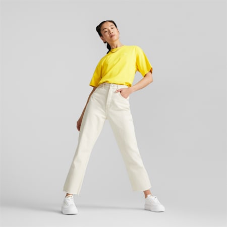 SUNPŌ Mock Neck Tee Women, Fresh Pear, small