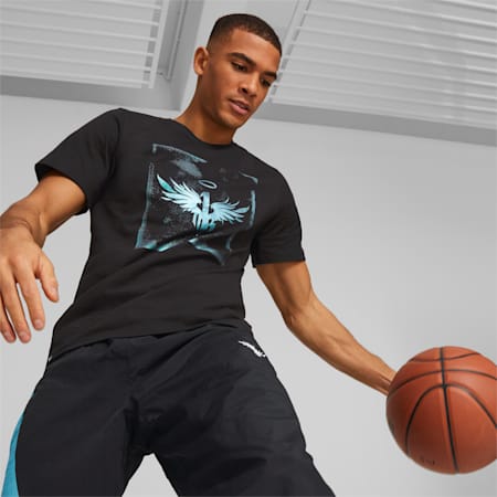Melo One Rare Basketball T-Shirt Herren, Puma Black, small