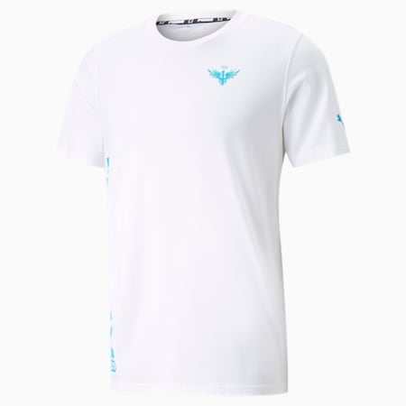 Melo Rare Basketball Tee Men, Puma White, small-PHL