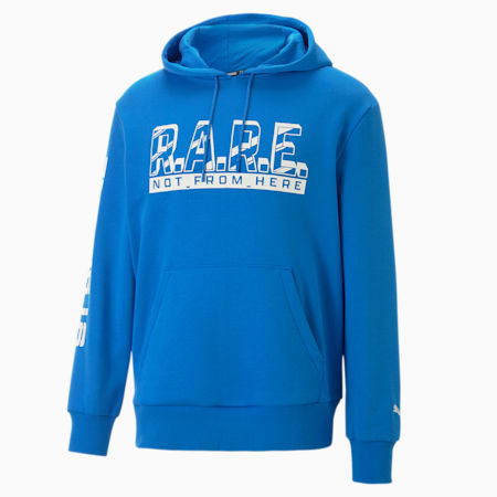 Melo Rare Basketball Hoodie Men, Ultra Blue-Puma White, small-PHL