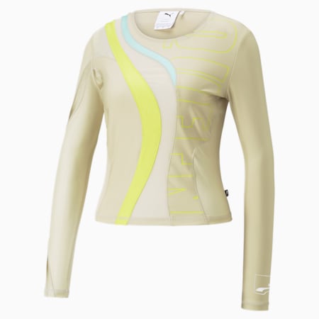 UPTOWN Long Sleeve Top Women, Granola, small
